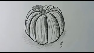 COME DISEGNARE UNA ZUCCA [upl. by Stannfield783]