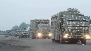 To where Moment Nigerian Heavy Military Vehicles were Passing [upl. by Bergman]