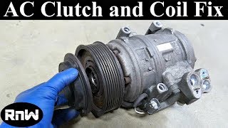 How to Remove and Replace an AC Compressor Clutch and Bearing Long Version [upl. by Sebbie]