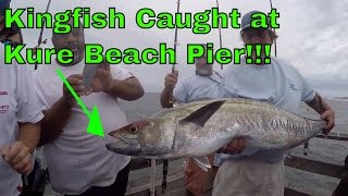 Monster Kingfish Caught at Kure Beach Pier  BDB Fishing [upl. by Sabina321]