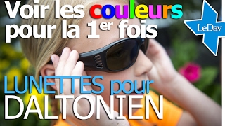 LUNETTES pour DALTONIEN VOIR les COULEURS [upl. by Moira]