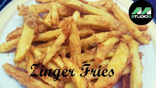 Zinger Fries  Zinger Fries Recipe  Crispy amp Crunchy Coated Fries  Master Studio  March 2021 [upl. by Alvina509]