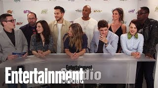 Supergirl Cast Teases Calista Flockharts Return  SDCC 2017  Entertainment Weekly [upl. by Serilda584]