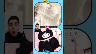 choose Lisa Or Lena Black 🖤 VS White 🤍 Dress 👗👗 black white dress lisaandlena tiktok viral [upl. by Nennek]