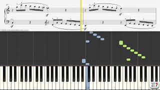 Learn Sonata K 545 in C major Sheet Music by Mozart 1st movement  Keyboard Practice Video [upl. by Nnylhsa]