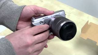 Sony NEXF3 Unboxing [upl. by Diarmid]