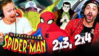 SPECTACULAR SPIDERMAN Season 2 Episodes 3 amp 4 REACTION Sinister Six  Master Planner  Marvel [upl. by Novets]