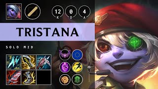 Tristana Mid vs Yone Perfect KDA Legendary  EUW Master Patch 1419 [upl. by Nosnarb]