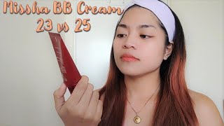 MISSHA M PERFECT COVER BB CREAM  23 vs 25 SWATCH amp REVIEW [upl. by Budge]