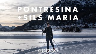 PONTRESINA amp SILS MARIA From the crosscountry skiing capital to the lakes of ENGADIN VALLEY [upl. by Nalro]