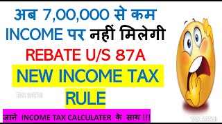 Tax Rebate87A CHANGE IN REBATE87A NEW 87A REBATE NEW TAX REBATE87A FY202425 AY202526 87A 2526 [upl. by Aristotle]