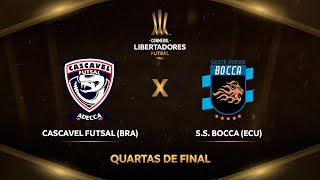 TRANSMISSÃO AO VIVO CASCAVEL FUTSAL X SS BOCA  QUARTAS DE FINAL DA CONMEBOL LIBERTADORES FUTSAL [upl. by Hurlow]