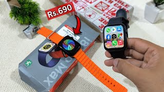 I8 Pro Max Smart Watch  series 8  Rs 690 Only  Covert to Ultra Watch  Unboxing amp Review [upl. by Llyrad]