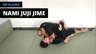 No Gi Judo  並十字絞  Nami Juji Jime Cross strangle [upl. by Seely]