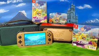 The Hyrule Edition Switch Lite and Legend of Zelda Echoes of Wisdom Unboxing [upl. by Onairotciv]