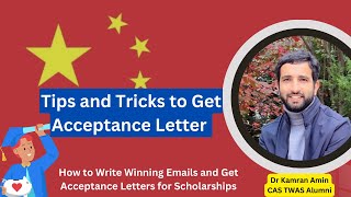 How to Get an Acceptance Letter for the Chinese Government Scholarship [upl. by Eikciv694]