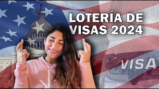 LOTERÍA DE VISAS 2024  PARTICIPA GRATIS PUEDES GANAR UNA GREEN CARD [upl. by Atiran]