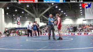 Jordan Henrickson vs Jon Jay Chavez at 2013 Junior Nationals  FILA  FS [upl. by Aihtenak68]