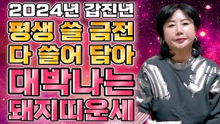 🌟2024년 갑진년 대박나는 돼지띠운세🌟2024년 평생 쓸 금전 모두 들어온다 금전 재물 대박이다  59년생 71년생 83년생 95년생 66세 54세 42세 30세 돼지띠운세 [upl. by Koralie176]