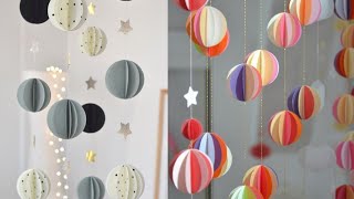 Easy paper birthday Decoration idea  handmade birthday decoration ideas at home Easy Ideas [upl. by Nirtak284]