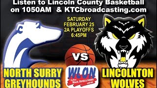 North Surry  Lincolnton 3rd Round 2A Basketball Playoffs [upl. by Knoll]