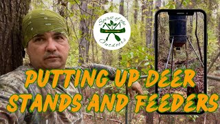 Putting up Deer Stands and Feeders [upl. by Anjanette123]