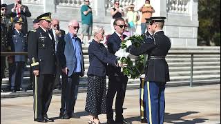 OXI WreathLaying Ceremony by General Poppas Ambassador Nassika George Logothetis and John Calamos [upl. by Braeunig]