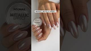 How To NEONAIL Metallic Effect  welcher Look gefällt euch besser metallicnails chromenails [upl. by Nonnair]