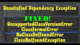 UnsatisfiedDependencyException Fix InteliiJ Idea [upl. by Htinnek]