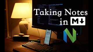 Taking Notes in Markdown with Neovim  music amp rain no talking [upl. by Suzie]