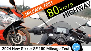 2024 Suzuki Gixxer SF 150 Mileage Test Video Gixxer SF 150 Mileage Ride Review Price 150  New [upl. by Hanavas]