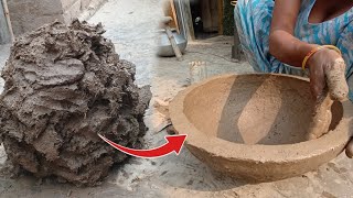 मिट्टी की अंगीठी कैसे बनाएं Mitti ki Angithi  Primitive Technology Stove [upl. by Etyak]