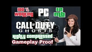 12 MB Call of Duty GhostCOD Highly Compressed  Working proof live  2017 [upl. by Moyers]