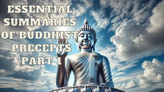 Buddhism Essential Summaries Of Buddhist Precepts Part 1  Mind Podcast [upl. by Cimah]