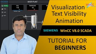 WinCC V80 How to Configure Text Visibility or Hide with Animation  Visualization  Tutorial [upl. by Wende]