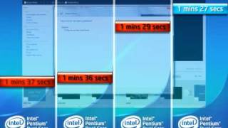 Pentium Dual Core comparison with MS Movie Maker [upl. by Ekud545]