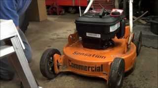 Repowering a Sensation Commercial mower [upl. by Ydnis]