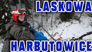 Zimowe szusy stok Laskowa  Harbutowice 2023 [upl. by Kcinemod]