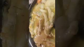 Nutritious delicious Jamaican pumpkin chicken foot soup like shared subscribe [upl. by Hara]