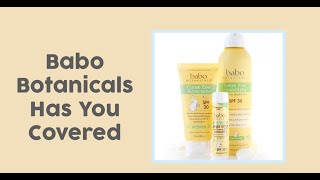 Babo Botanicals Clear Zinc Sunscreen [upl. by Nosyt]