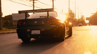 Skyline R34 GTR Cinematic  Midnight Purple ii  4K [upl. by Annayar]