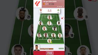 Sevilla  Real Betis  Alineaciones del partido 🔴⚪  Jornada 9 de LaLiga 20242025 [upl. by Aihn19]