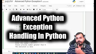 Advanced Python Exception Handling Detailed Explanation In Python [upl. by Norret]