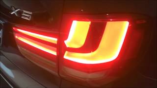 2014 NEW BMW X5 F15 LED Rear light tail lights Rückleuchten Rücklicht Heckleuchte [upl. by Anoirtac]