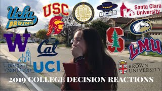 I GOT INTO MY DREAM SCHOOL college decision reactions 2019 [upl. by Col555]