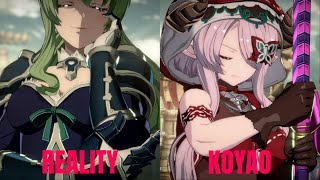 GBVSR High Level Gameplay Reality Vira VS Koyao Narmaya [upl. by Hugo]