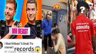 Puneet superstar got attack😳Cr7 amp mrbeast podcast records🤔Zomato controversial 🤬 [upl. by Flam134]