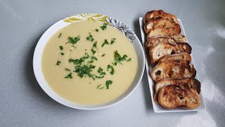 شوربة الكراث والكرفس soupe de poireau et céleri rave [upl. by Neile]