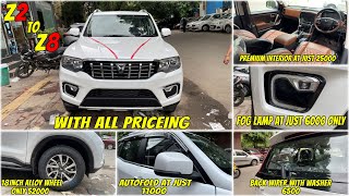 From Base To Top🔥Mahindra Scorpio N Z2 Modification With Pricing✅ [upl. by Norrahc9]