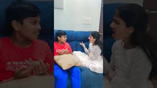 Manasu😅rehanshi Kogantiwith brotheryoutubeshortsfunny dialogues [upl. by Rahel]